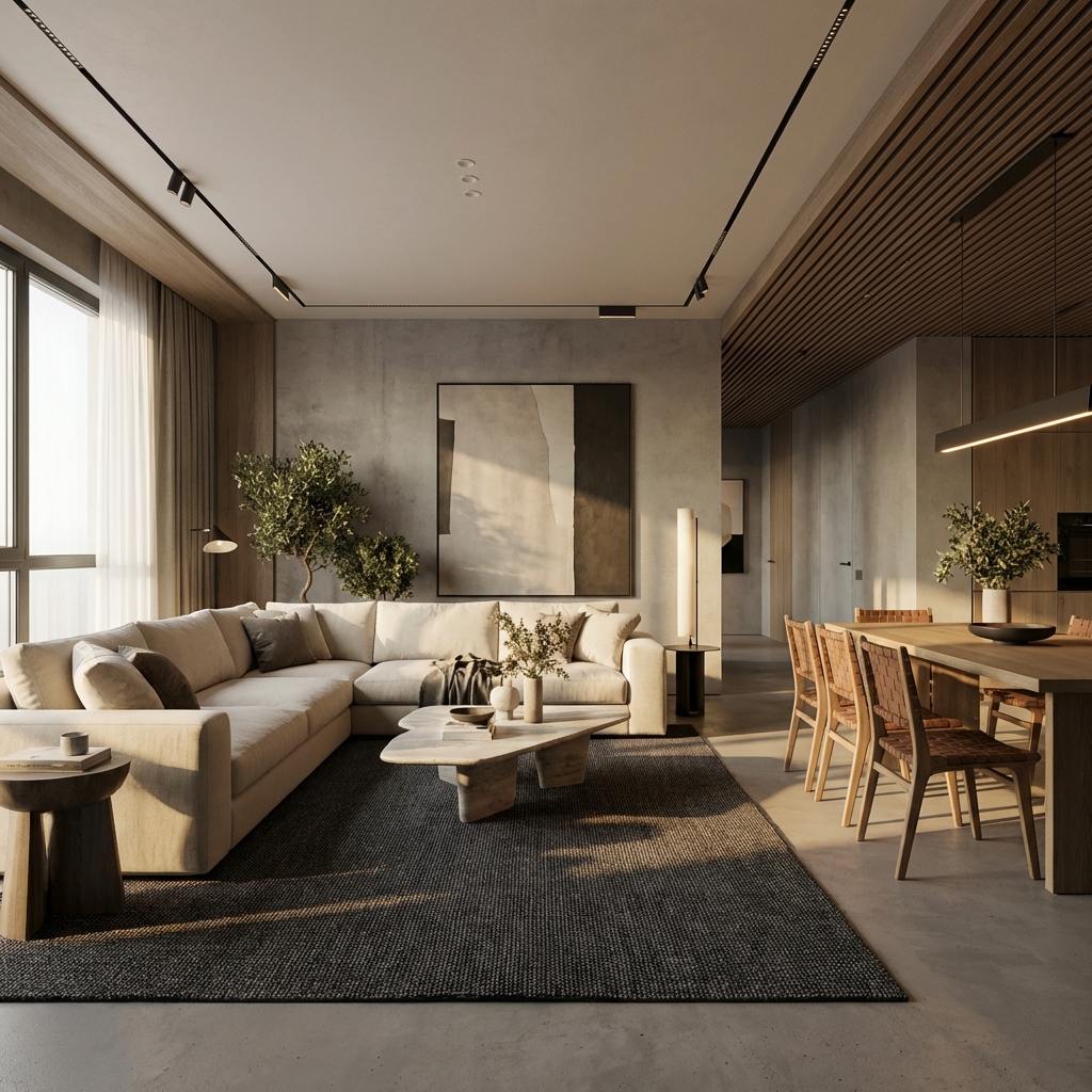 Curated interior set